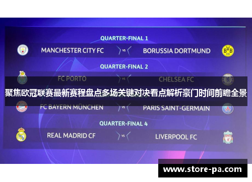 聚焦欧冠联赛最新赛程盘点多场关键对决看点解析豪门时间前瞻全景
